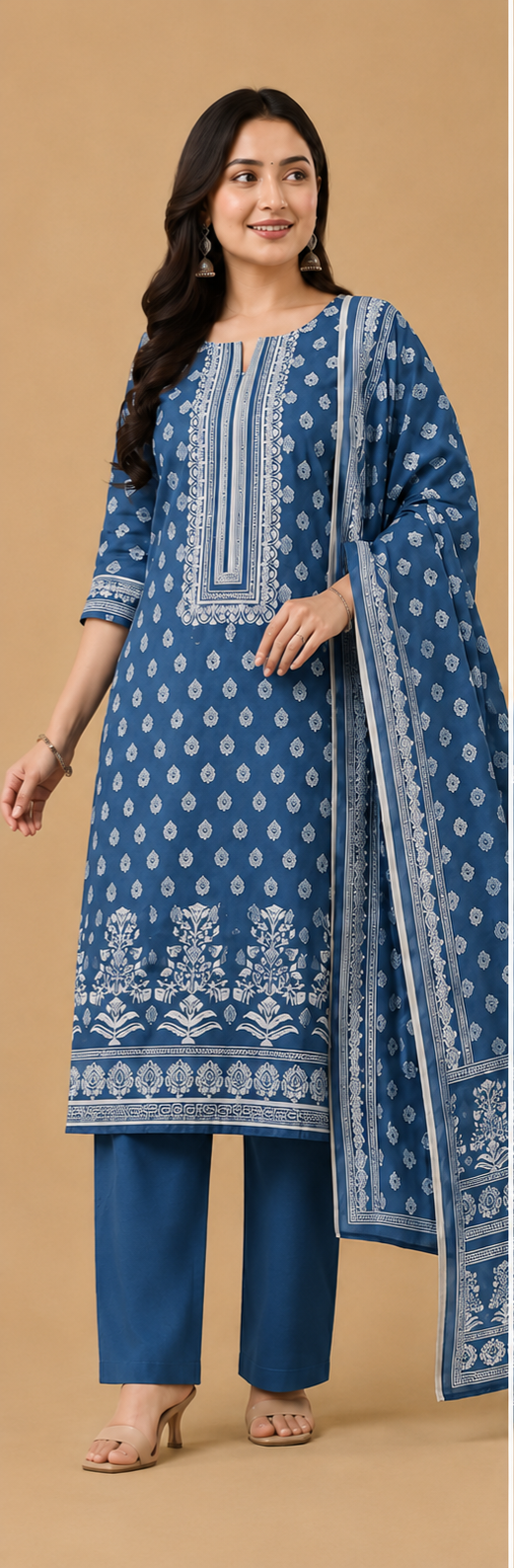 Unstitched Kurta Set