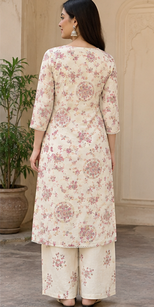  Embroidered Unstitched Dress Material