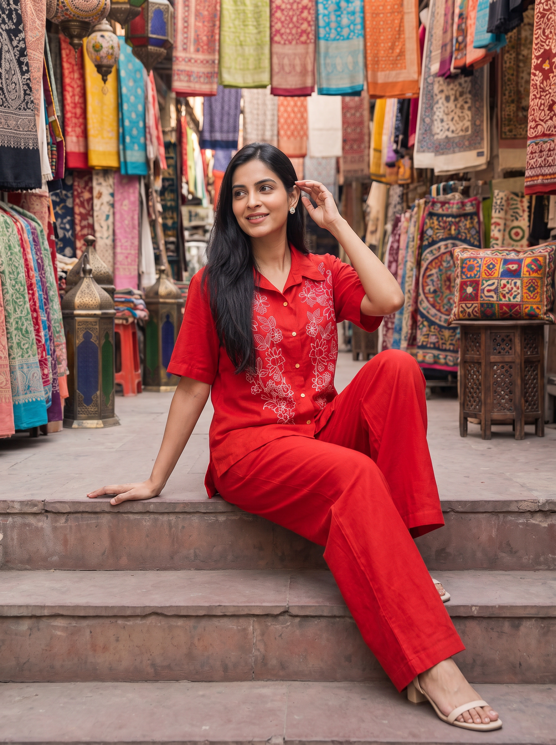 Women Red Coord set