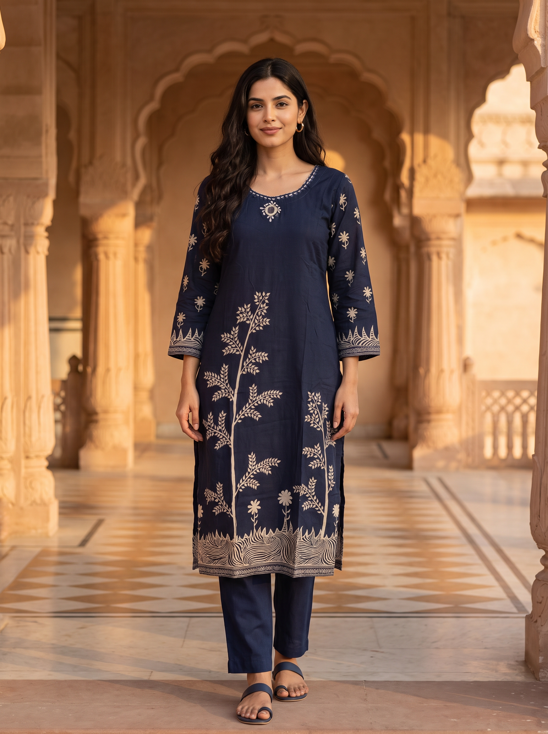 Women Regular Kurta with Trousers